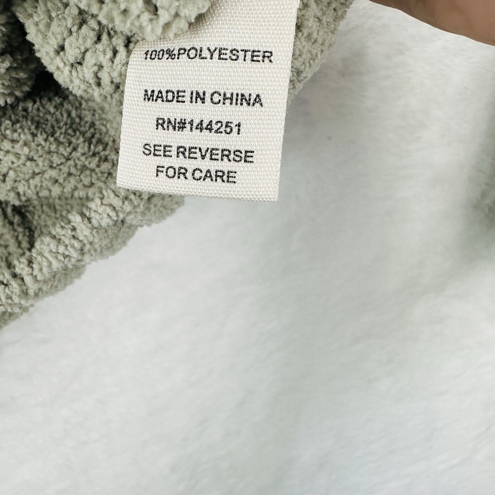 Moon And Madison Womens Sweater M Sage‎ Green Chenille Cowl Neck  Cable Knit EUC - Picture 8 of 13